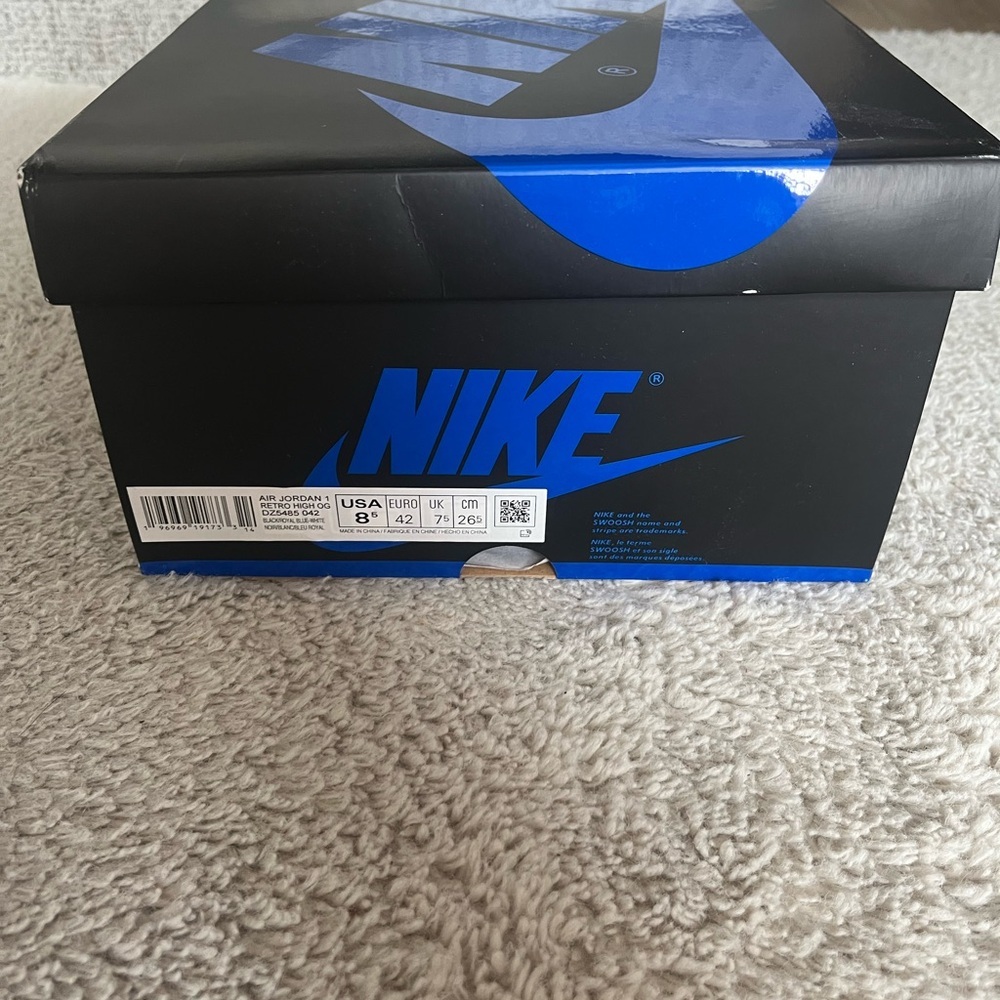 JORDAN 1 RETRO HIGH OG 'ROYAL REIMAGINED' Men’s Size 8 - Picture 3 of 9